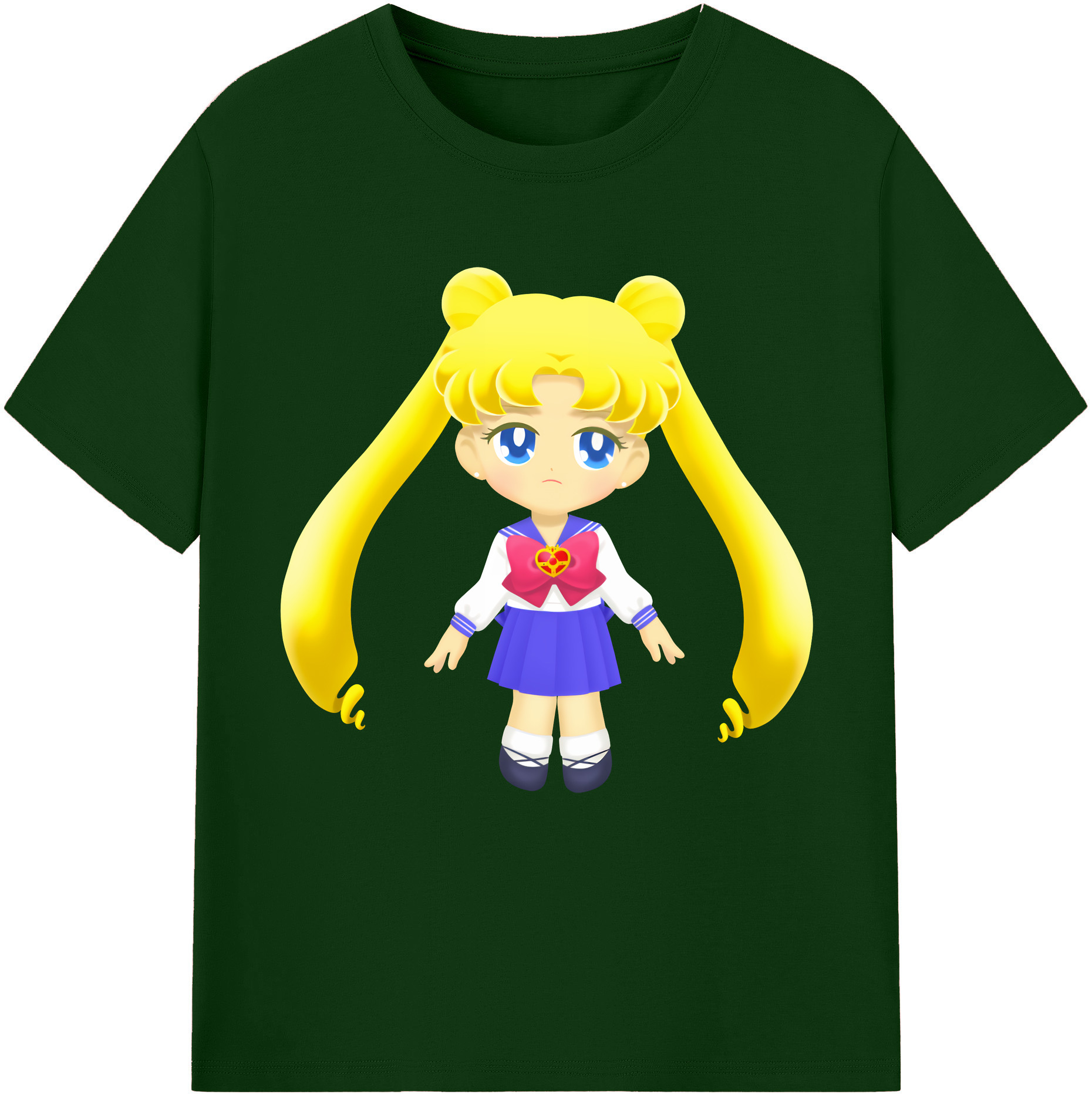 （画像用） 美少女戦士セーラームーン 愛野 美奈子 あいの みなこ Sailor Moon Aino Minako 綿100％半袖Tシャツ（フロントプリント）
